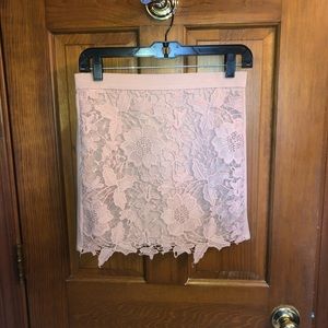 Light Pink Textured Skirt